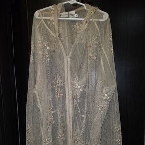 Sheer Embroidered Jacket